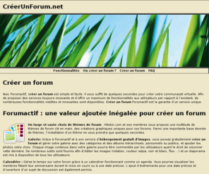 creerunforum.net: Sur créerunforum.net vous pouvez facilement créer un forum performant
En 1 minute créer un forum de discussion. Grâce à notre service innovant, offrant un maximum de fonctionnalités, créer un forum et créer sa propre communauté est rapide.