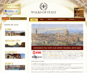 vaticanwalks.com: Walks of Italy | Top-Rated Tour Guides, Guided Walking Tours, Italy Sightseeing
Italy's best small group and private guided walking tours in all top destinations. Fluent English speaking guides, group size 12 or less, no lines! As seen in New York Times and Rick Steves guides. 