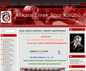 ankaraemekspor.com: ANKARA EMEK SPOR KULÜBÜ
Ankara Emek Spor Kulübü Resmi Web Sitesi