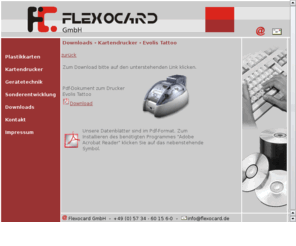 cardcontact.com: FlexoCard Gmbh, Chipkarten / Kundenkarten / Magnetkarten / Kartendrucker
Kundenkarten, Kartenleser, Plastikkarten, Chipkarten, Magnetkarten, Transponderleser, Ballautomaten