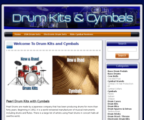 drumkitsandcymbals.co.uk: Drum Kits with Cymbals
Drum Kits with Cymbals and hardware, all famous brands from the beginner to the professional drummer.