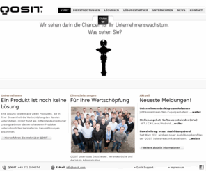 quosiet.com: QOSIT Informationstechnik GmbH + QOSIT Softwaretechnik GmbH
QOSIT - Informationstechnik und Softwaretechnik GmbH hilft Ihnen ...