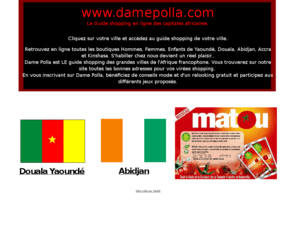 damepolla.com: Dame Polla
le guide shopping en Afrique