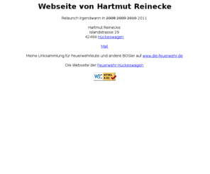 hartmutreinecke.de: Hartmut Reinecke Hückeswagen Hueckeswagen
private homepage von hartmut reinecke Hückeswagen startseite