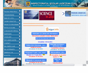 isjcj.ro: INSPECTORATUL SCOLAR JUDETEAN CLUJ
Inspectoratul Scolar Judetean Cluj