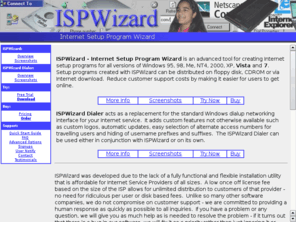 ispwizard.com: ISPWizard - Internet Setup Program Wizard
Creates customized internet setup programs.