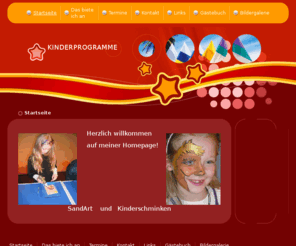 kinderschminken-sandart.com: Kinderprogramme - Startseite
