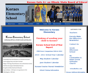 koraes.org: About Koraes Elementary School
Koraes Elementary School - A part of the SS. Constantine and Helen Greek Orthodox Church.