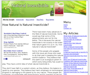 naturalbug.com: Natural Bug Insecticide | How Natural Is Natural Insecticide?
Natural Bug Insecticide