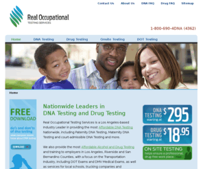 realoccupational.com: DNA Testing | Drug Testing | Riverside | San Bernardino
Home Page, shortcut key=1