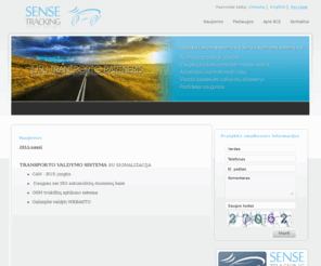 sensetracking.com: Sense Tracking - Transporto valdymo sistema
Transporto valdymo sistema  Meta aprašymas