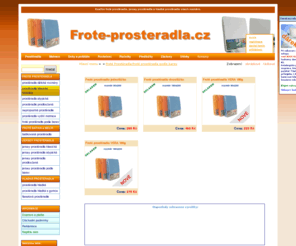 frote-prosteradla.cz: Froté prostěradla - Jersey prostěradla - Hladká
www.frote-prosteradla.cz nabízí povlečení, prostěradla, ručníky, deky, předložky, záclony.