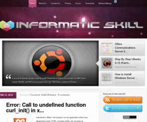 informaticskill.com: Informatic Skill - Malaysia Knowledge Base
Features a wealth of tutorials on various Windows related topics such as setting up Windows  XP/Vista/2003/Window 7/ Windows Server 2008 , troubleshooting, connectivity and more. Also includes a comprehensive archive of reviewed networking software.