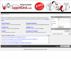 vasupportdesk.com: Virtual Business Solutions - Kayako SupportSuite Help Desk Software
