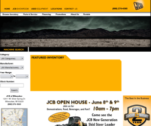 johndeerewisconsin.com: JCB of Milwaukee: Wisconsin Used Construction Equipment, Backhoe Wheel Loaders, Backhoes, Excavators, JCB Skid Steers & Loadall Telehandlers in WI.
Milwaukee & Madison, WI equipment dealer offers JCB construction equipment, new & used construction & agricultural backhoes, backhoe loaders, all-wheel loaders, front end loaders, compact, tracked & mini excavators, agricultural & compact loadall telehandlers, skid steer track loaders, tandem & single vibratory drum compactors, rough-terrain forklifts & more in Wisconsin. Sales, service, rentals & parts at JCB of Milwaukee, a division of Yes Equipment & Services.