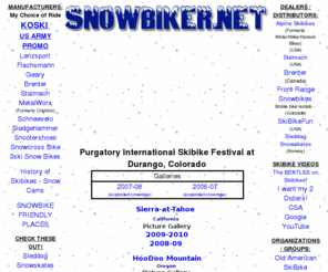 snowbiker.net: Snow Biker Network
Snowbikes. The new Winter Sport.