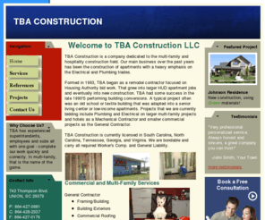 tbaconstructionllc.com: Home
General Contractors
Mechanical Contractor
Electrical
Plumbing
Framing
Roofing