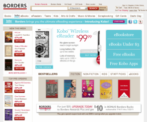 borders.com: Borders - Buy Books, Used Books, Music, DVDs & Blu-ray Online
The best online bookstore to buy books, music, DVDs, Blu-ray, gifts, toys & games. Free shipping on $25 orders.