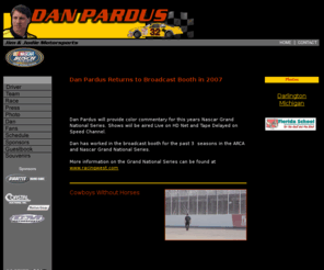 danpardus.com: Official Website of Dan Pardus-Nascar Busch Series Driver
