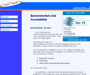 freierweg.de: Anmeldung Verwaltungssoftware
Barriere freie Software und Kommunikation