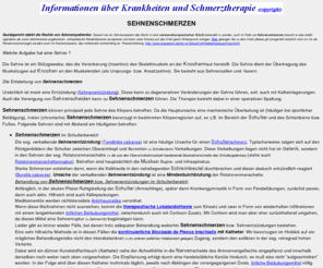 sehnenschmerzen.de: Sehnenschmerzen - Schmerztherapie bei hartnäckigen Sehnenschmerzen
Auch die Verengung einer Sehnenscheide kann zu Sehnenschmerzen führen, in diesem Falle wird man die Sehnenscheide spalten