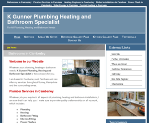 bathrooms-camberley.com: Plumbers in Camberley : K Gunner Plumbing Heating and Bathroom Specialist
When you are looking for plumbers in Camberley, call on the man at K Gunner Plumbing, Heating and Bathroom Specialist.