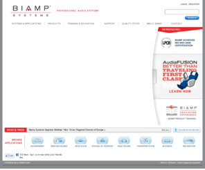 myvocia.com: Biamp Professional Audio Systems
Biamp Systems is a leading international provider of professional installed audio electronics. Headquartered in Beaverton, Oregon, the company is recognized for delivering high quality and innovative electronic products, including the award winning Audia Digital Audio Platform and Nexia. Its products are designed to meet the audio requirements for a wide range of applications, including corporate boardrooms, conference centers, theater complexes, courtrooms, houses of worship, educational centers, public venues and other installed audio applications.