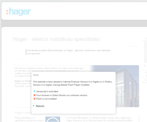 hagergroup.lv: Latvian Esiet sveicināts Hager
Apraksts