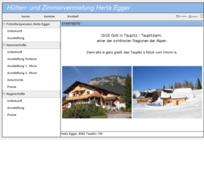 hogerer.at: Hogerer - Privatvermietung
Tauplitz, urige Hütte oder gemütliche Pension, Steiermark