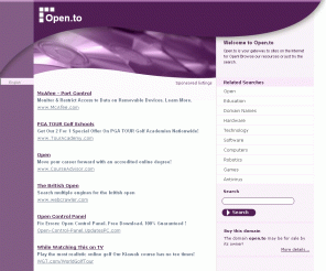 open.to: Open.to - 	Open Resources and Information.This website is for sale!

