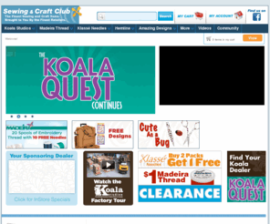 sewingcentersupply.com: Sewing & Craft Club
Sewing & Craft Club has sewing cabinets, embroidery thread, embroidery designs and sewing kits. Discover Koala studios, Madeira embroidery thread, sewing tote, sewing needles and machine embroidery designs.