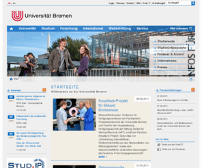 unibremen.org: Universität Bremen: Startseite
Willkommen auf den Webseiten der Universität Bremen. Die Startseite enthält aktuelle Meldungen und weist den Weg zu den Informationen zu Universität, …