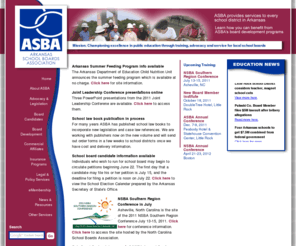 arsba.org: :: Arkansas School Boards Association ASBA ::
Arkansas School Boards Association ASBA is an association of Arkansas school board members that provides training and professional development to Arkansas school boards.