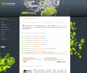 sixsounds-media.com: sixSounds-media | Musik-, Grafik- und Webdesign
Webdesign (CSS / XHTML) - valide und barrierefrei, Grafikdesign, Musikproduktion. Wir sind die Anderen.