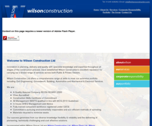 wilsonconstruction.com: Wilson Group
Wilson Construction Ltd - Civil Engineering, Groundwork, Building, Automotive and Mechanical & Electrical Services. 