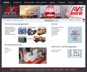 Avs-aggregatebau.de: AVS Aggregatebau GmbH AVS BHKW GmbH