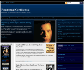 challengeroftheunknown.com: Paranormal Confidential
EXPLORING THE SUPERNATURAL AND THE UNEXPLAINED