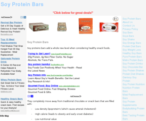 soyproteinbars.net: Soy Protein Bars - Soy Protein Bars
Interested in Soy Protein Bars? Then you must read on to find out more information now!