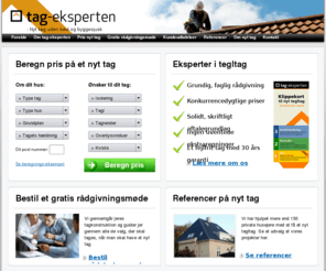 tag-eksperten.dk: Nyt tag og tegltag - Priser på tagrenovering og nyt tag
Vi sikrer jer et fejlfrit tag og den bedste pris på byggeriet - med garanti. Bestil et gratis rådgivningsmøde eller beregn en pris på 2 min.

