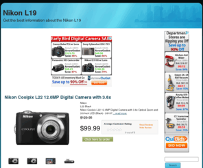 nikonl19.com: Nikon L19 | Nikon
Looking for Nikon L19? - Find the best reviews, prices and information right here.