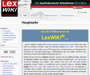 lexwiki.org: LexWIKI
Hier finden Sie Artikel zu allen Lexware-Programmen, und Sie können zum Beispiel Code-Schnipsel für Formular-Ergänzungen veröffentlichen.