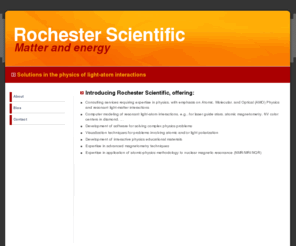 rochesterscientific.net: Rochester Scientific
Solutions in the physics of light-atom interactions