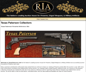 texaspaterson.com: Texas Paterson Percussion Revolvers
Texas Paterson revolvers, antiques and reproduction, commemoratives. Past and present items offered at auction by Rock Island Auction Company.