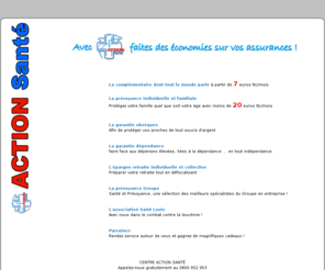 action-sante-pro.com: Action santé : mutuelle,  prévoyance, tiers payant, complémentaire santé.
Action santé : La complémentaire santé dont tout le monde parle. Mutuelle,  prévoyance, tiers payant. Devis gratuit sans engagement, garantie immédiate.