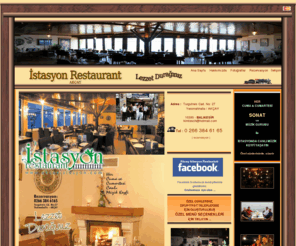 akcayrestorant.com: AKÇAY İSTASYON RESTAURANT
AKÇAY'DA KALİTELİ MÜZİĞİN VE YEMEĞİN TEK ADRESİ ... 
   Rezervasyon : 0 266 384 61 65     Yenimahalle / AKÇAY