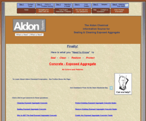 exposed-aggregate.com: How to: Seal Exposed Aggregate - Clean Exposed Aggregate - Solve Exposed Aggregate Problems
Exposed Aggregate Care - Sealing Exposed Aggregate - Exposed Aggregate Cleaning Questions