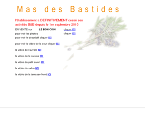 masdesbastides.com: Mas des Bastides
chambres et table d'hôtes dans le Luberon en Provence