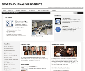 sportsjournalisminstitute.org: Sports Journalism Institute | Helping women and minority journalists into newsrooms since 1993
