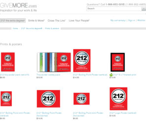 212print.com: Prints & posters
Books, gear, apparel and more to encourage and reinforce the Give More message.