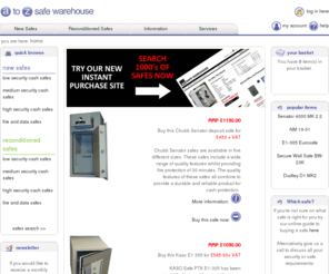 atozsafes.com: Chubb safes, kaso safes, format safes, tann safes
A to Z Safe Warehouse supplies security safes, fire safes, data safes (both new and reconditioned) all across Europe